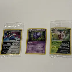 Lot Of 3 Pokemon TCG Black Star Promos Wheezing Xy163 Shiftry-Bisharp Sealed - Image 1