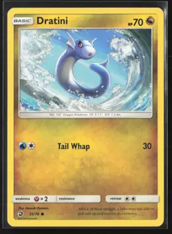 Dratini 35/70 Common Dragon Majesty Pokemon Moderately Played - Image 1