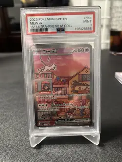 2023 Pokemon SVP EN Mew Ex Promo #53 151 Ultra Premium Collection Mint PSA 9 - Image 1