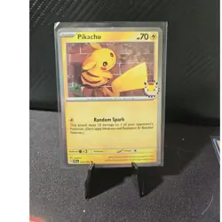 Pokemon day 2026 Pikachu Promo Cosmo Holo #051/162 70 HP Basic English - Image 1