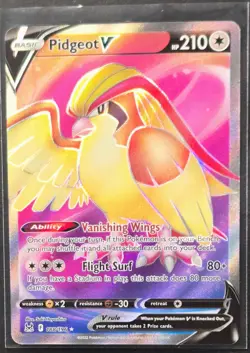 Pidgeot V 188/196 Lost Origin Ultra Rare Pokemon 2022 - Image 1