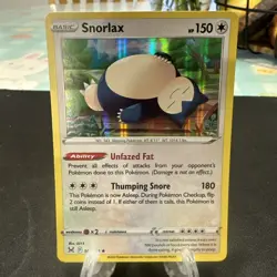 Snorlax 143/196 Holo Rare Lost Origin Pokemon NM/M - Image 1