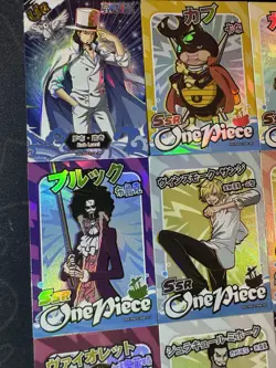 One Piece Set of 9 Collectible Character Anime SSR CR Magazine Manga Full Art - Image 2