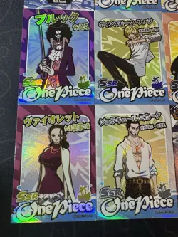 One Piece Set of 9 Collectible Character Anime SSR CR Magazine Manga Full Art - Image 5