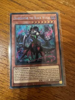 Yugioh! Secret Diabellstar the Black Witch 25LP-EN001 Limited World Championship - Image 1