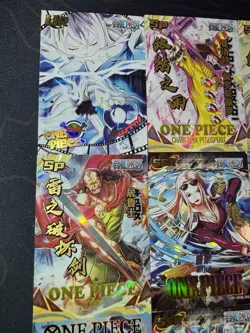 One Piece 12 Collectible Character Anime Ultra Premium Thick Cards Ace XP - Image 2