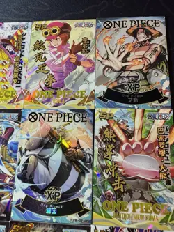 One Piece 12 Collectible Character Anime Ultra Premium Thick Cards Ace XP - Image 3