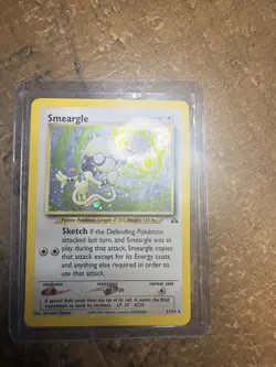 Pokemon Smeargle Neo Discovery 11/75 Holo Rare Unlimited English Card Swirl - Image 3