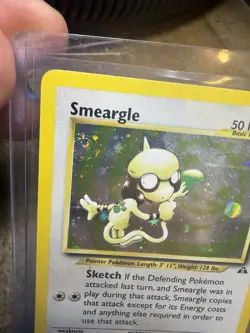 Pokemon Smeargle Neo Discovery 11/75 Holo Rare Unlimited English Card Swirl - Image 5