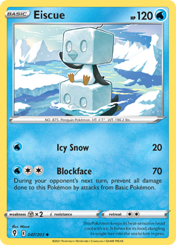 Eiscue 47/203 Uncommon | Evolving Skies | Pokemon Card - Image 1