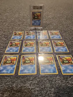13 Card Lot 1999 Pokemon Omanyte 52/62 1st Edition Fossil BGS 9.5 With 12 Base - Image 4