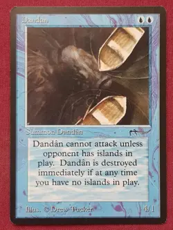 Magic The Gathering ARABIAN NIGHTS DANDAN blue card MTG - Image 1