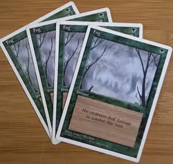 X 4 Fog NM-M 4th Edition MTG Magic The Gathering - Image 2