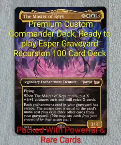Custom Premium Commander Deck, The Master of Keys - Esper Graveyard Recursion NM - Image 1