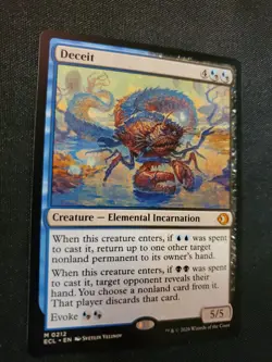 Deceit Lorwyn Eclipsed Regular NM Magic The Gathering MTG Tcg See Pics * - Image 2