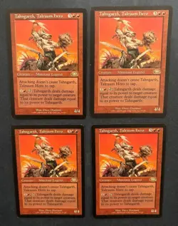 MTG 4X PLANESHIFT TAHNGARTH TALRUUM HERO MAGIC THE GATHERING RARE RED CREATURE - Image 1
