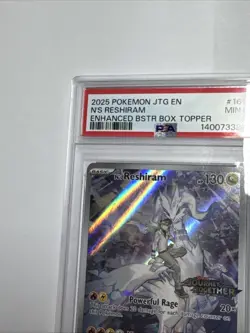 N's Reshiram 167/159 Journey Together Stamped Box Topper Pokemon PSA 9 - Image 2