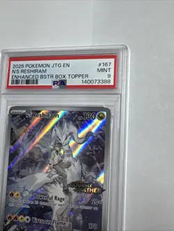 N's Reshiram 167/159 Journey Together Stamped Box Topper Pokemon PSA 9 - Image 3