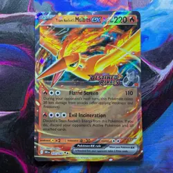 Pokemon TCG ‘Team Rocket's Moltres ex 031/182’ Destined Rivals Stamp - Image 1