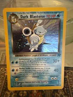 2000 WOTC Pokemon Rocket Unlimited Dark Blastoise 3/82 Holo Rare - TCG - LP - Image 2