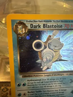 2000 WOTC Pokemon Rocket Unlimited Dark Blastoise 3/82 Holo Rare - TCG - LP - Image 3