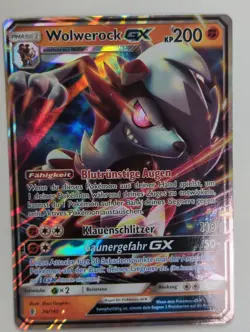 Wolwerock GX 74/145 Stunde der Wachter Deutsch NM Pokemon - Image 1