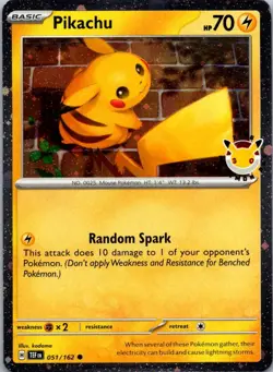 Pikachu (Pokemon Day 2026) 051/162 Holo Pokemon NM - Image 1