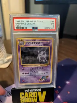 PSA 1 Sabrina's Gengar 094 1999 Gym Heroes Japanese Holo Rare Pokemon Card - Image 1
