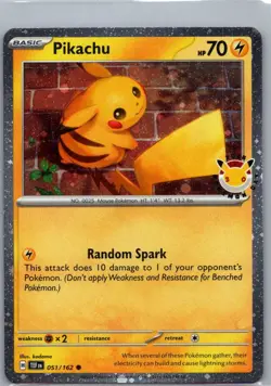 Pikachu (Pokemon Day 2026) 051/162 Holo Common - Image 1