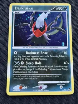 Pokemon - Darkrai LV.40 - 4/106 - Great Encounters - Rare Holo Swirl - Image 2