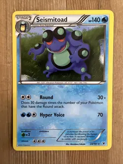 Pokemon TCG Seismitoad Noble Victories 24/101 Regular Rare LP - Image 1