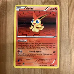 Pokemon TCG Victini 14/101 Holo Rare Noble Victories MP/Scratch - Image 1