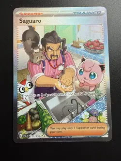 Pokemon. Saguaro Special Illustration Rare. Paldea Evolved 270/193 Mint. - Image 1