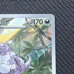 Pokemon Nidoking Illustration Rare Full Art Holo 174/165 SV 151 English 2023 - Image 3