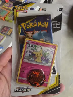 Pokemon Team Up Mimikyu Blister Pack With Promo Checklane - Image 1