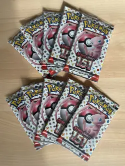 Pokemon 151 Booster Packs, English, Sealed X10 - Image 1