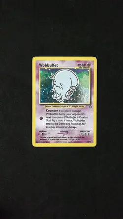 Pokemon Wobbuffet #16/75 Neo Discovery Holo Rare Basic Psychic 90 HP 2001 - Image 1