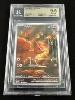 Pokemon Vulpix 138/132 Illustration Rare Holo Beckett BGS 9.5 GEM MINT - Image 1