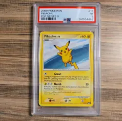 2009 Pokemon Pikachu Promo POP SERIES 9 15/17 PSA 1 STAR 🌟 - Image 1