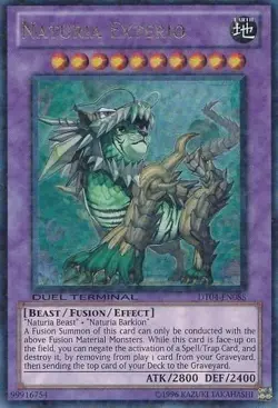 Yugioh! MP Naturia Exterio - DT04-EN085 - Ultra Rare - Duel Terminal Moderately - Image 1