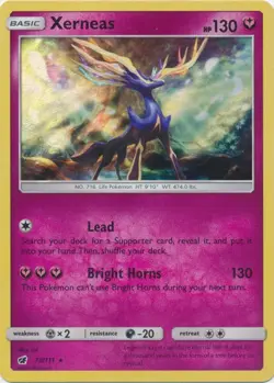 Xerneas 73/111 Crimson Invasion Holo Pokemon Card NM - Image 1