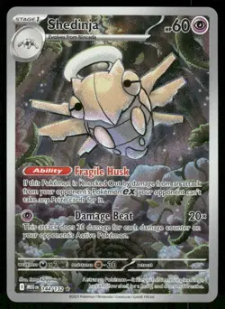 Pokemon Cards Shedinja 144/132 Mega Evolution Illustration Rare NM *2 - Image 1