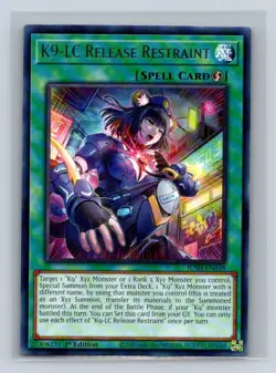 K9-LC Release Restraint #JUSH-EN038 Justice Hunters Yugioh TCG NM - Image 1