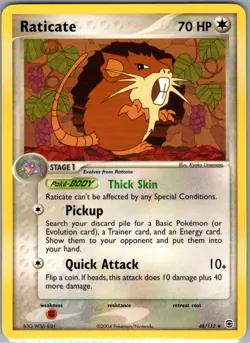 Raticate 48/112 Non Holo FireRed & LeafGreen - Pokemon Card - NM - Image 1