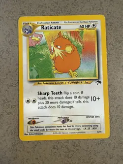 Pokemon Card - Raticate Southern Islands 6/18 Promo - Image 1