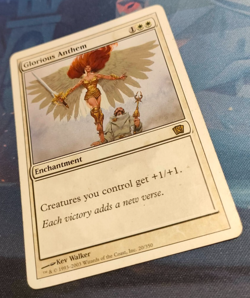 Glorious Anthem - Eighth Edition - Rare - Played (see pics) MTG - Image 3