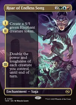 [MTG] Roar of Endless Song (Borderless) (0390) (TDM) NM - Image 1