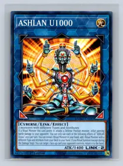 ASHLAN U1000 #DUAD-EN085 Duelist's Advance Yugioh TCG NM - Image 1