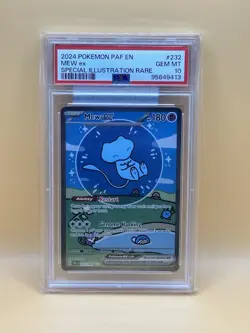 Pokemon Mew ex 232/091 Paldean Fates Special Illustration Holo PSA 10 - Image 1