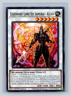 Legendary Lord Six Samurai #ALIN-EN042 Alliance Insight Yugioh TCG NM - Image 1